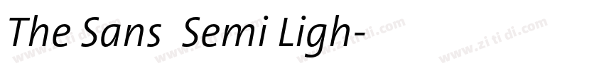 The Sans  Semi Ligh字体转换